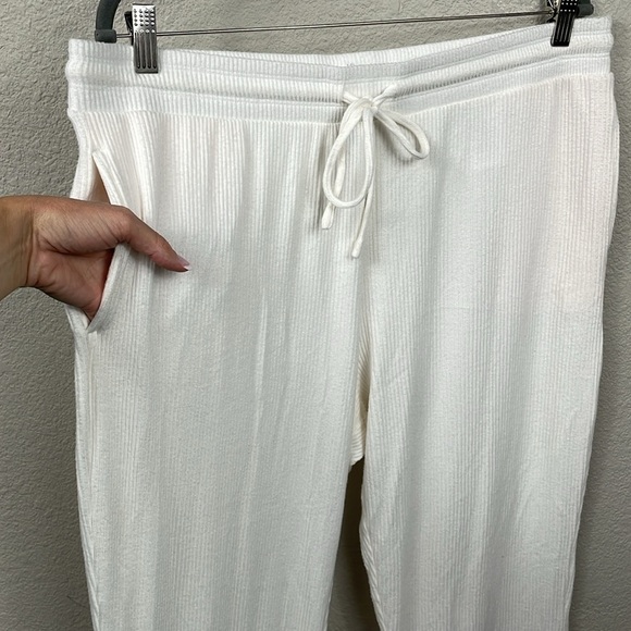 New Tommy Bahama Island Soft Sea Cove Rib Pant White Lounge Resort Sz L - Picture 5 of 13